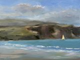 Yellow Sail at Newport, West Wales SOLD•