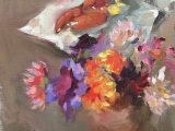 Dahlias and Lobster