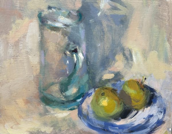 Apples and Glass Jug