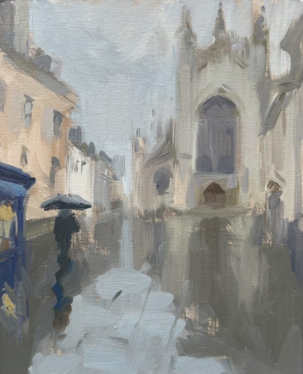 Wet Walk by the Abbey