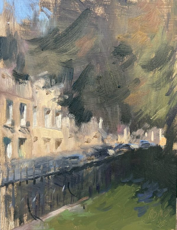 St James Square, through the Trees
