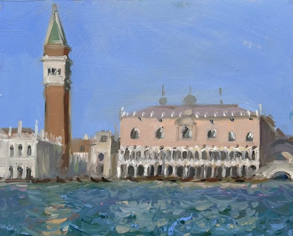 The Doge's Palace from San Giorgio<br>Available through Cricket Fine Art<span style="font-size: 30px; color: #ff000c;">•</span>