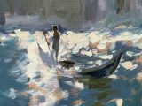 Gondolier, Contre Jour sketchAvailable through Cricket Fine Art•
