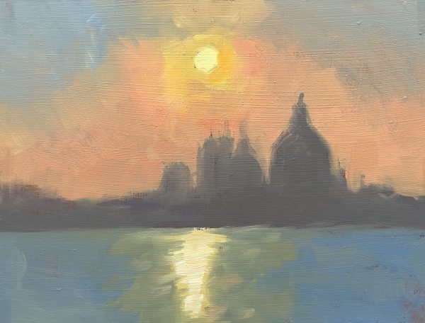 Sunset from the Arsenale, sketch