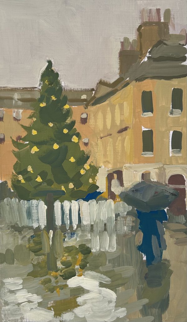 Rainy Day by the Christmas Tree, Bath