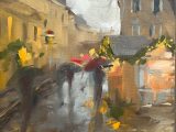 Christmas Market in the Rain  sold•