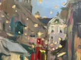 Northumberland Place, Christmas Lights, sketch