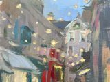 Northumberland Place, Christmas Lights, sketch