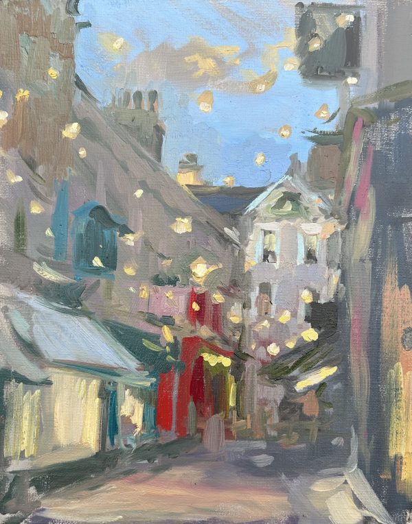 Northumberland Place, Christmas Lights, sketch