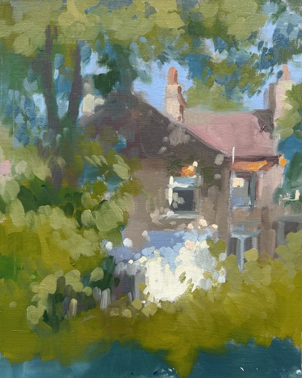 Glimpse of a London Townhouse from the Train