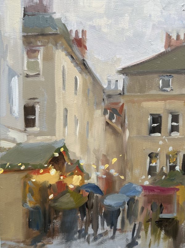 View towards North Parade Passage, Christmas