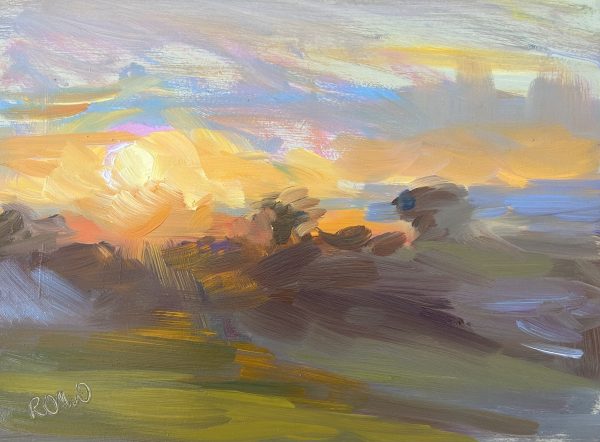 Sunset over Hillside