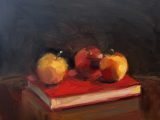 Apples on Red Book