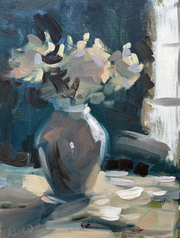 Chrysanthemums, contre jour