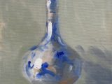Blue and White China Vase