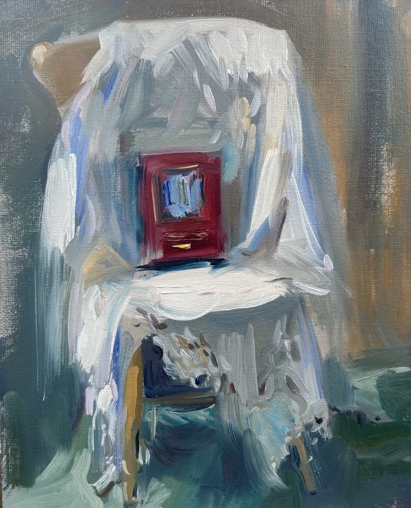 Alice in Wonderland on chair (sketch )