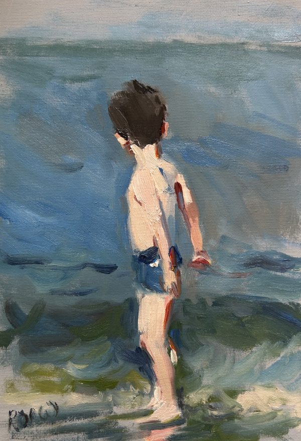 Beach Boy (oil sketch)