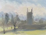 St Andrews, Mells (oil sketch )