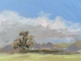 Hilltop, Mells (oil sketch)