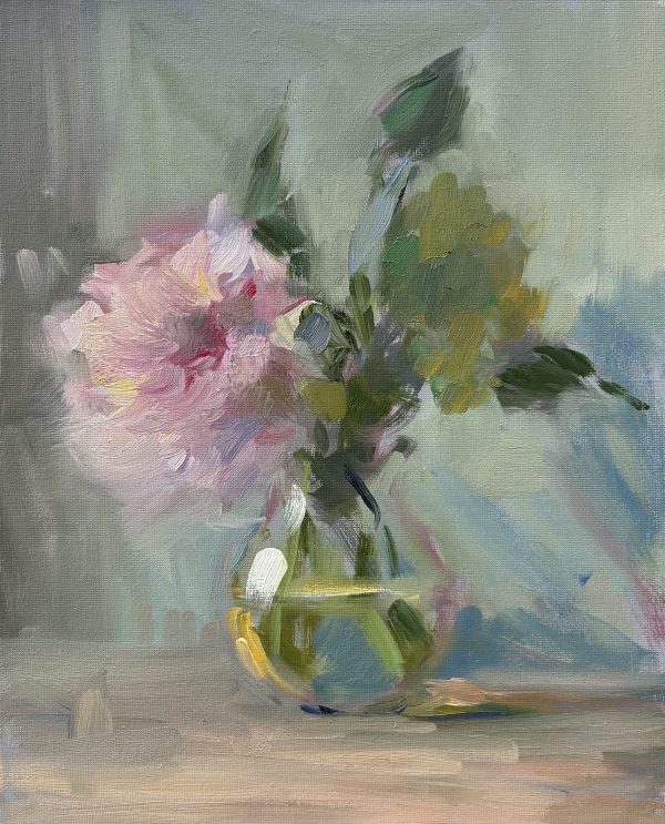 Peony in Bud Vase