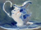 White and Blue China Jug (oil sketch)
