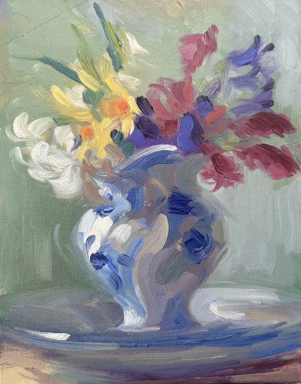 Spring Blooms in Milk Jug No.2