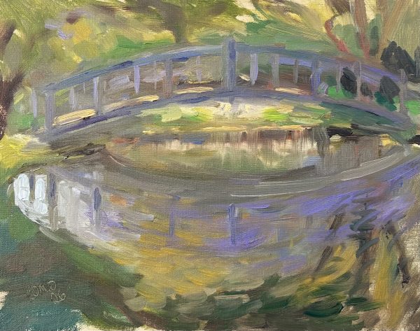 Bridge over the Pond at the Courts Gardens