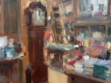 Toppings Grandfather Clock (oil sketch)