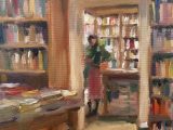 Through to more Books, Toppings (oil sketch)