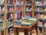 Table with Books Toppings (mini oil sketch)