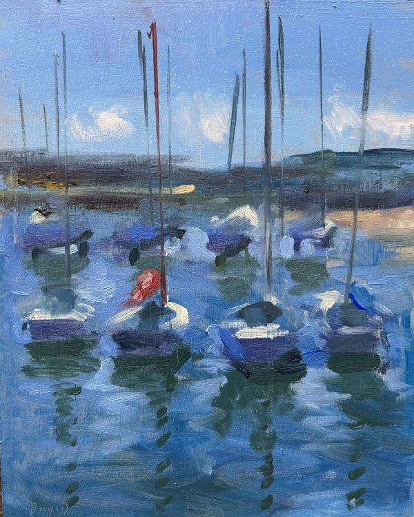 Harbour View, Lyme Regis oil sketch