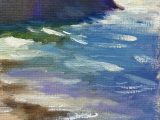 Colour study at Porthtowan (oil sketch)
