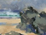 Study at Porthtowan (oil sketch)