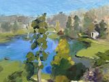 View from the Temple of Apollo, Stourhead