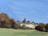 St Stephen’s Church from the Golf Course (oil sketch)