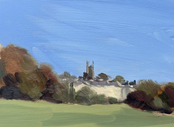 St Stephen's Church from the Golf Course (oil sketch)