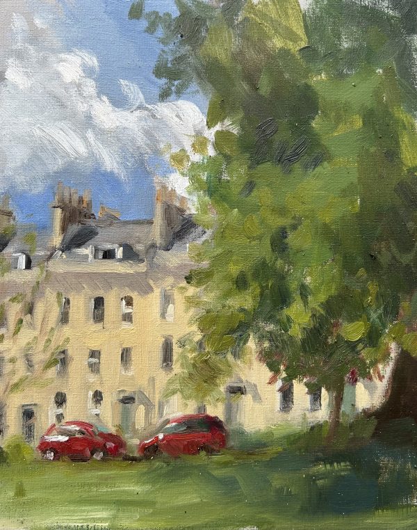 St James’ Square, With Two Red Cars