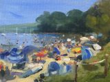 Studland Bay on the hottest day
