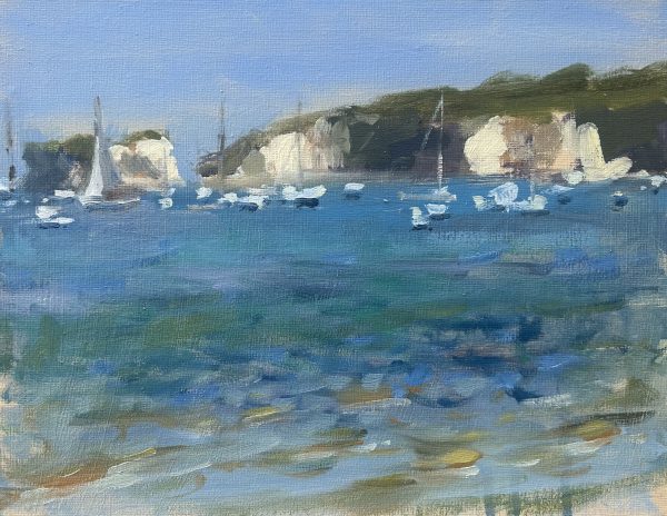 Sailing Boats at Old Harry Rocks