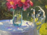 Peonies in the garden