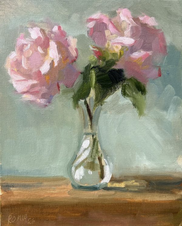 Garden Roses in Bud Vase