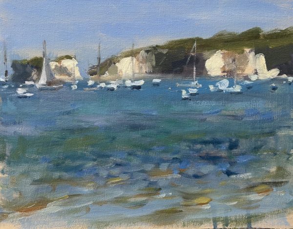 Sailing Boats at Old Harry Rocks