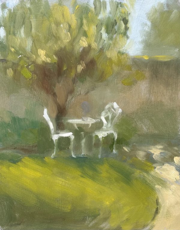 Dappled Light in the Garden (oil sketch)