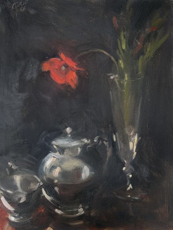 Field Poppy and Silver