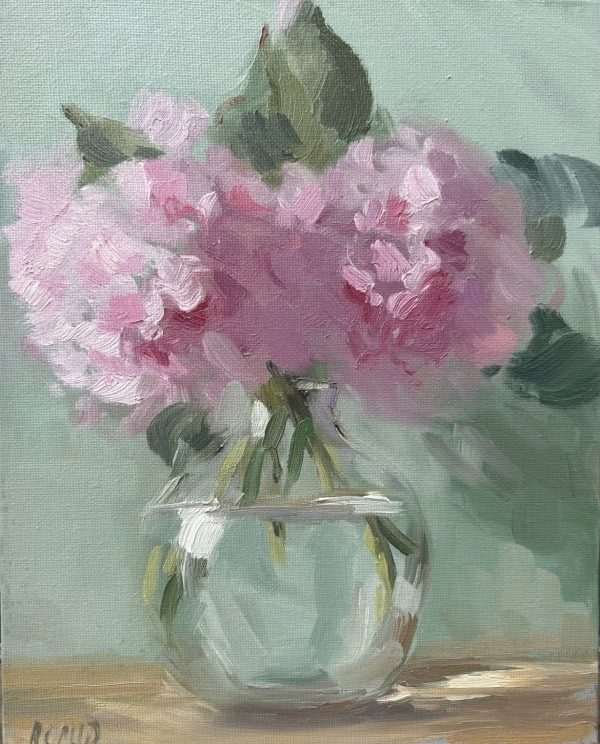 Pink Peonies in Posy Vase No.2