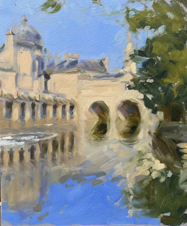 Pulteney Bridge on the hottest day June 26<br>Available through Barton Gallery<span style="font-size: 30px; color: #ff000c;">•</span