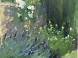 Lavender in the Garden oil sketch