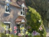 Hollyhocks at the Cottage