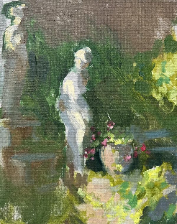 Garden Statues in Morning Sun