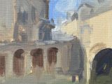 Pulteney Weir, oil sketch